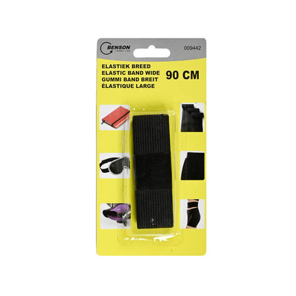 Zwart Elastiek 90 cm x 3 cm voor Kleding en Handwerkprojecten
