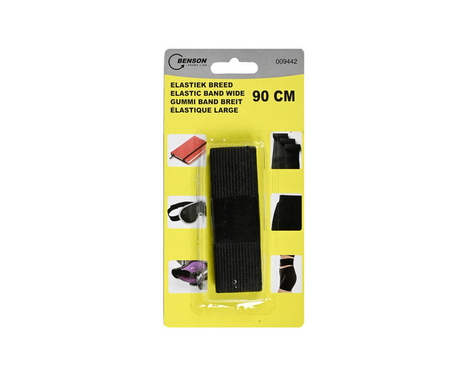 Zwart Elastiek 90 cm x 3 cm voor Kleding en Handwerkprojecten