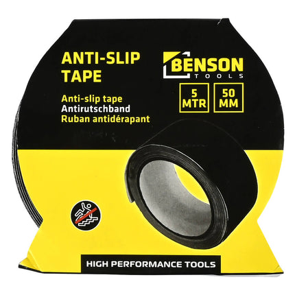 Anti-slip Tape 50mm x 5m, Ruw Oppervlak, Ideaal voor Trappen en Ladders