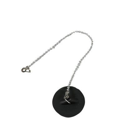 Gootsteendop 52 mm met 25 cm ketting, voorkomt verstoppingen.