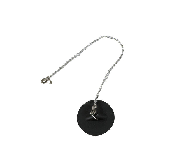 Gootsteendop 52 mm met 25 cm ketting, voorkomt verstoppingen.