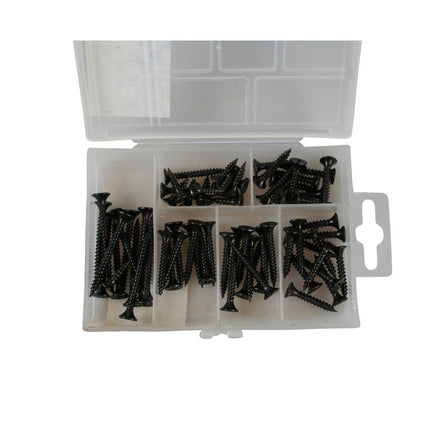 Gipsplaatschroeven 3.5mm x 25-55mm, zwart gefosfateerd, ideaal voor gipsplaten.