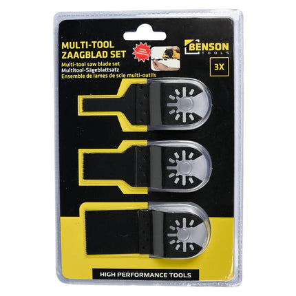 Multi-Tool Zaagblad Set: 3-delig, Hout/Metaal, 10-35mm Bladen