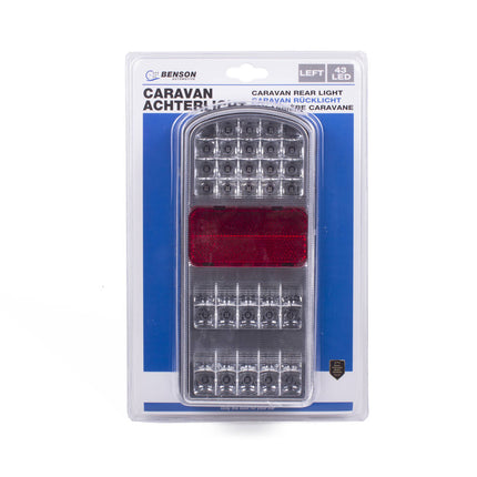Caravan Achterlicht 43 LED Links E4, Helder Licht, Eenvoudige Montage