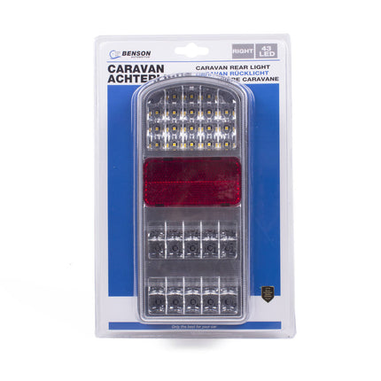 Caravan Achterlicht 43 LED Rechts E4 - Helder & Energiezuinig Licht