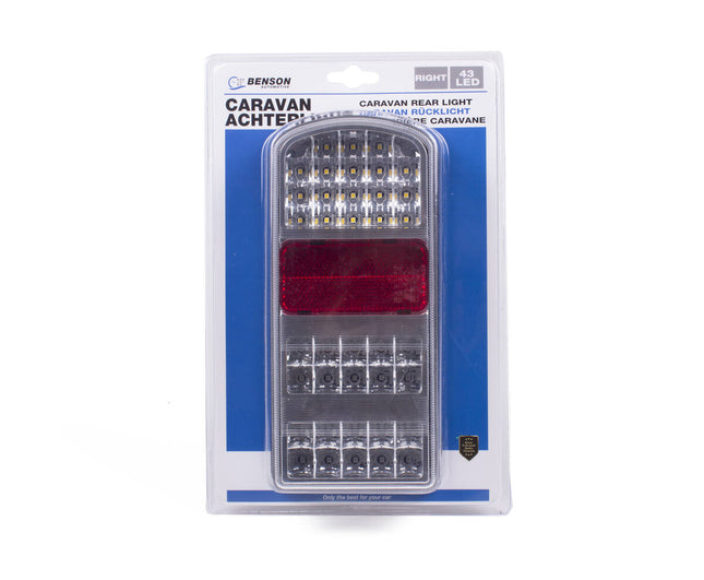 Caravan Achterlicht 43 LED Rechts E4 - Helder & Energiezuinig Licht