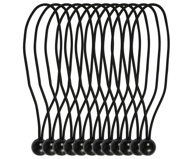 Elastiek met Bal 12-delig, 24 cm - Voor Tenten en Dekzeilen