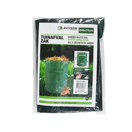 Tuinafvalzak Ø45x70cm, 110L - Ideaal voor bladeren verzamelen