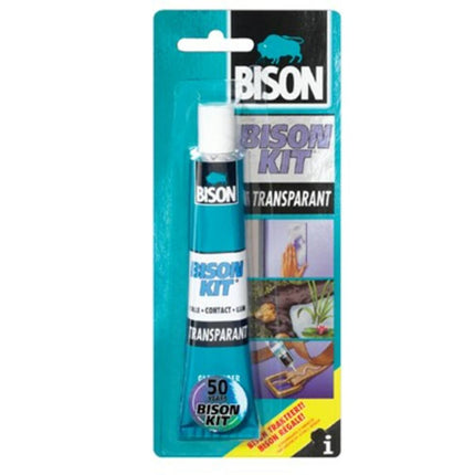 Bison Kit 50 ml Transparant: Sterke contactlijm voor hout en meer.