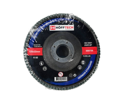Lamellenschijf 125 mm K 60 - Ideaal voor Schuren van Staal en Hout