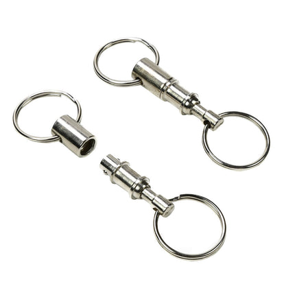 Sleutelhanger 2 dlg - Metalen Splitssysteem voor Eenvoudig Sleutelscheiding