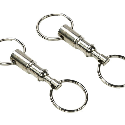 Sleutelhanger 2 dlg - Metalen Splitssysteem voor Eenvoudig Sleutelscheiding