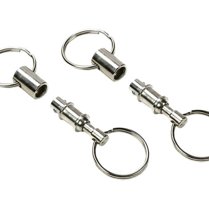 Sleutelhanger 2 dlg - Metalen Splitssysteem voor Eenvoudig Sleutelscheiding
