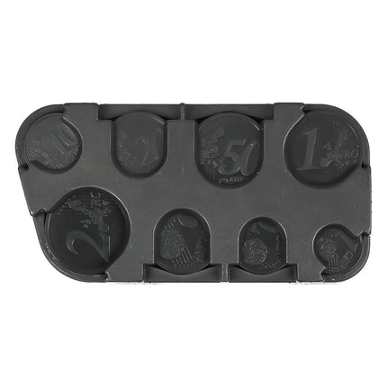 Euromunt Houder, 56 munten, 10x5,2cm, zwart, snel betalen mogelijk
