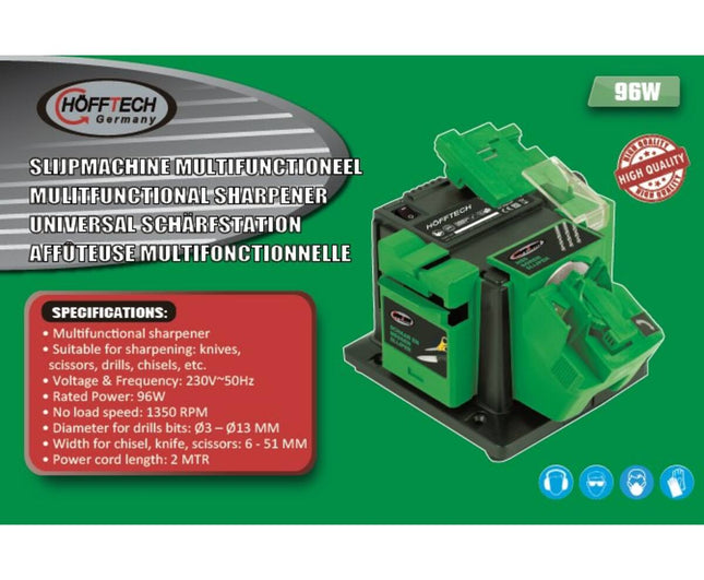 230V Slijpmachine, Geschikt voor Metaal & Hout, Inclusief 5 Schijven