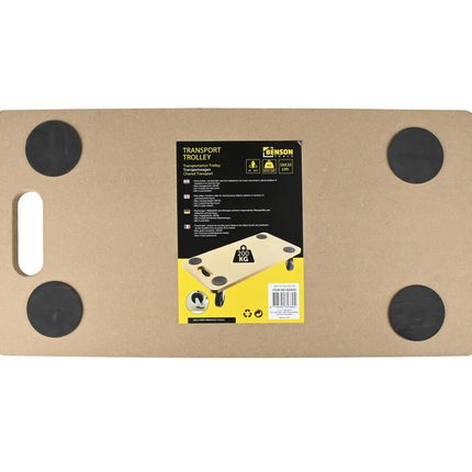 Transport Trolley 58x30 cm, 200 kg, Anti-Slip, Zwenkwielen, Handvat