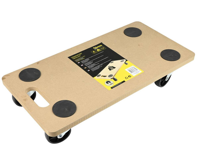 Transport Trolley 58x30 cm, 200 kg, Anti-Slip, Zwenkwielen, Handvat