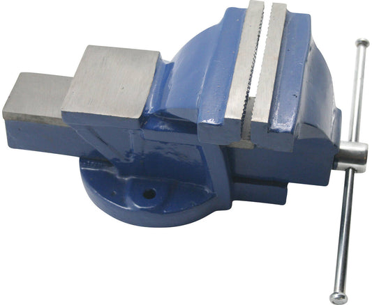 Bankschroef 125 mm met 360° draaibare basis voor hout- en metaalbewerking