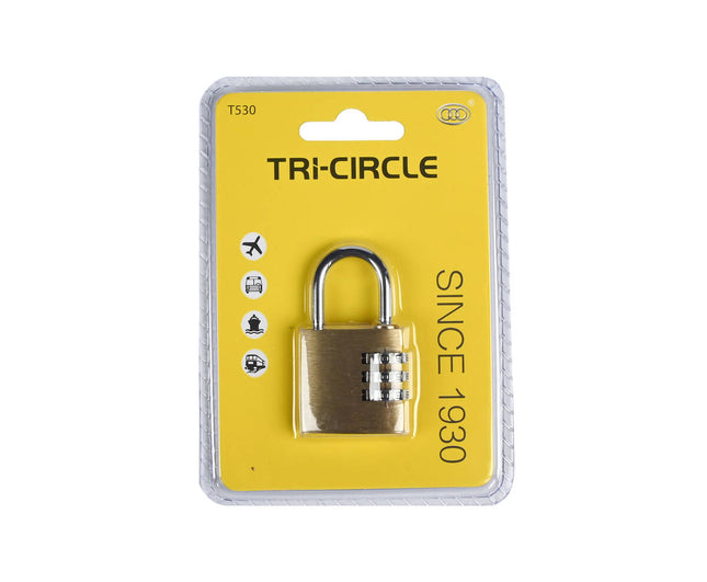 Tri-circle Cijferslot 30mm: Stalen Beveiliging voor Koffers & Tassen
