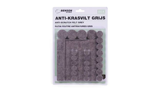 Antikrasvilt set 80 dlg grijs