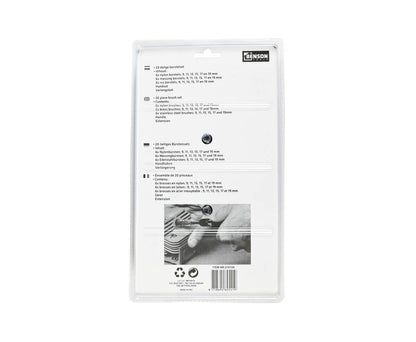 Borstel Set 20 dlg: Nylon, Staal, Messing - Voor Schoonmaak en Onderhoud