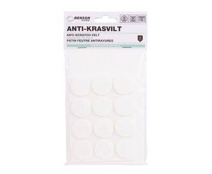 Antikrasvilt Set 25dlg Wit - Bescherm Vloer, Zelfklevend, Meubelvilt