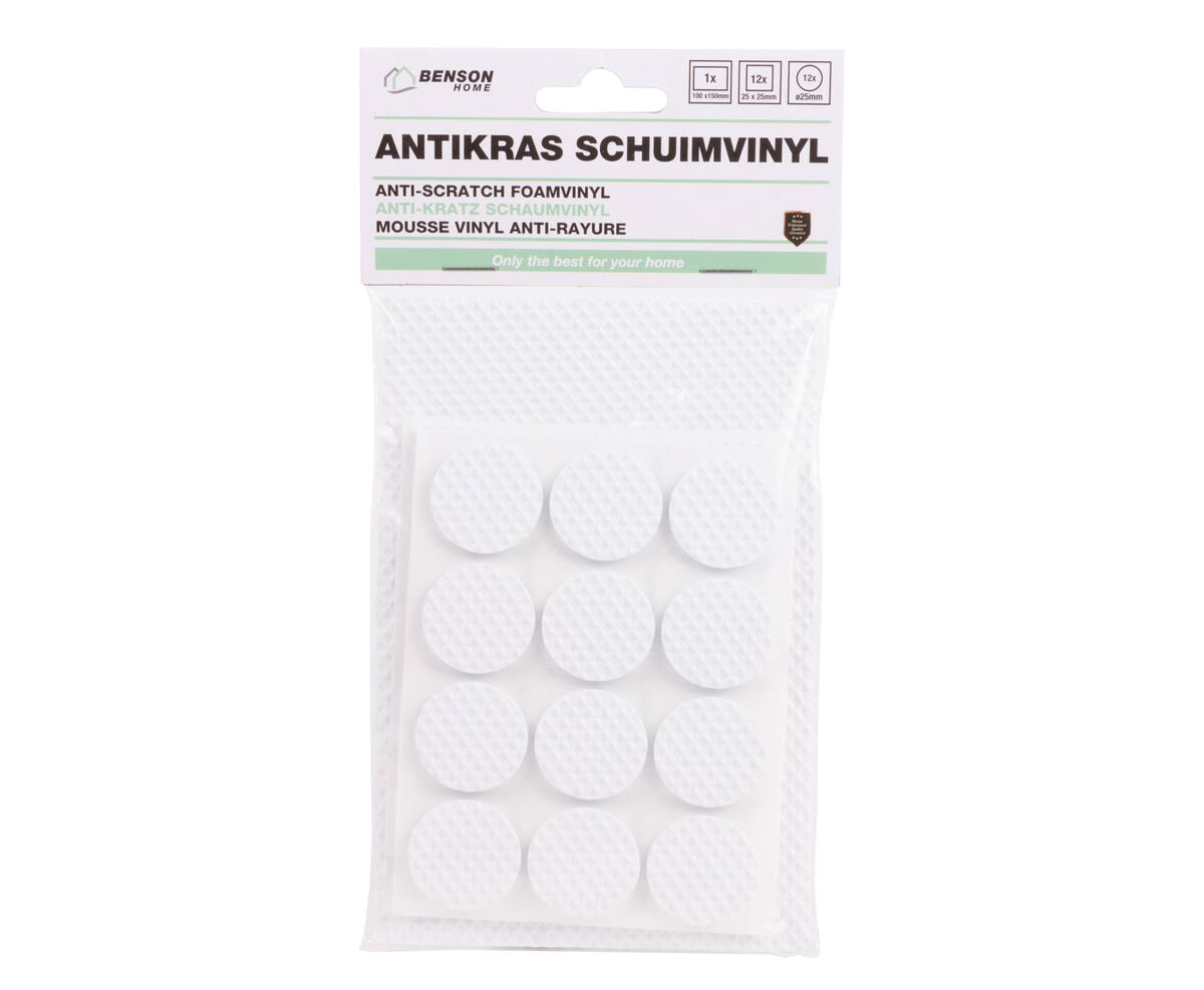 Antikras Schuimvinyl Set 25 dlg Wit - Beschermt Vloeren en Meubels