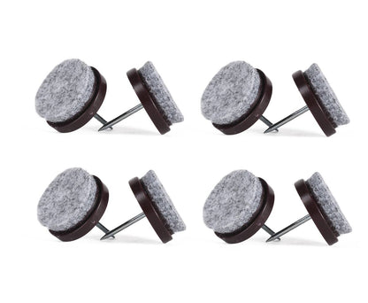 Antikrasvilt 24mm met Nagel, Set van 8, Beschermt Vloeren