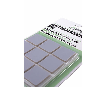 Antikrasvilt 25x25 mm, 18 dlg, beschermt vloeren tegen krassen.