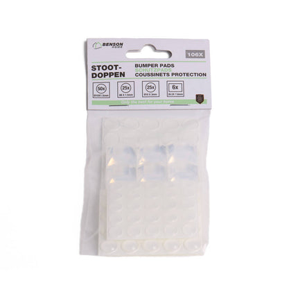 Transparante 106-delige Siliconen Stootdoppen voor Glazen Tafels