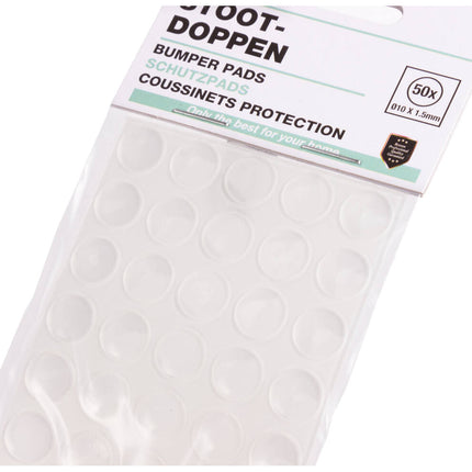 Transparante Stootdoppen Ø10x1.5mm, 50 stuks voor Glazen Tafels