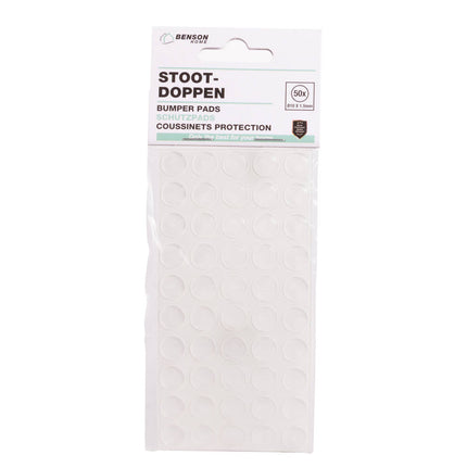 Transparante Stootdoppen Ø10x1.5mm, 50 stuks voor Glazen Tafels