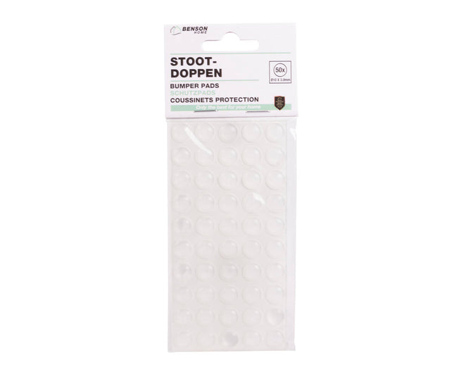 Stootdoppen 50 stuks Ø10x3mm - Bescherming glazen oppervlakken