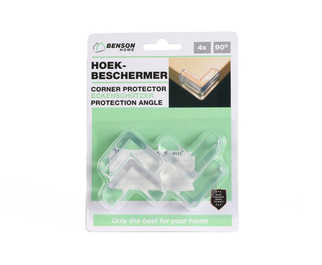 Hoekbeschermer 4 stuks 90°, kinderveiligheid voor meubels en muren