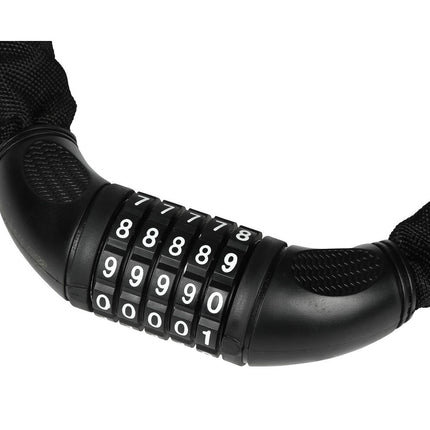 Ketting Cijferslot 978 7x1400mm, Sterk Staal & Canvas, Fietsbeveiliging