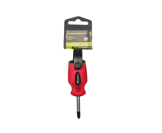 Pozi PZ2 x 38 Schroevendraaier Rood/Zwart Cr-V, ideaal voor PZ-schroeven