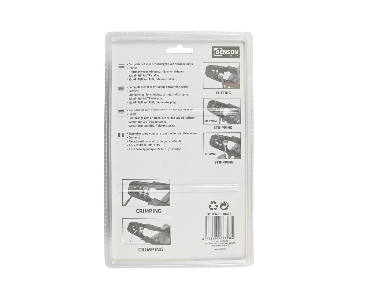 SeKi Crimpzange für Modularstecker Netzwerkstecker Westernstecker RJ11, RJ12, RJ45, 8P8C, 6P6C, 4P4C Telefon und Netzwerk Kabel; inkl. LSA Anlegewerkzeug SeKi Crimpzange für Modularstecker Netzwerkstecker Westernstecker RJ11, RJ12, RJ45, 8P8C, 6P6C, 4P4C Telefon und Netzwerk Kabel; inkl. LSA Anlegewerkzeug