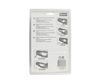 Krimptang Set 25-delig: Voor RJ45 Ethernet & RJ11/12 Telefoonstekkers.