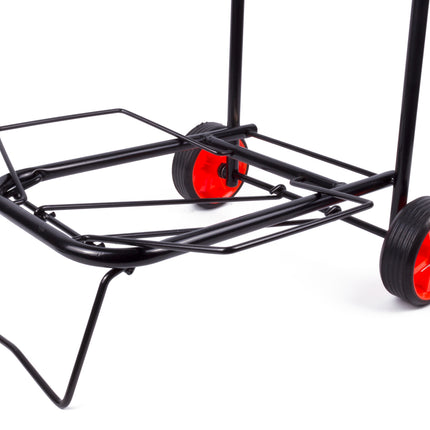 Trolley opvouwbaar zwart – Afm. opgevouwen 51x30cm., Afm. uitgevouwen 88 x 34cm
