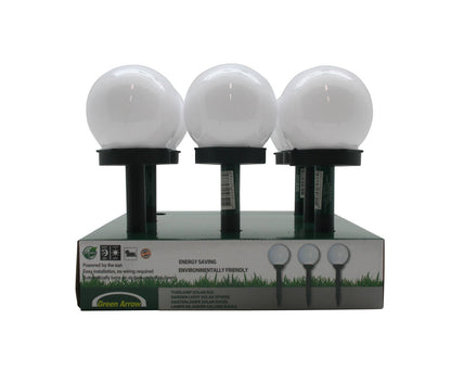 Solar Tuinlamp Bol Ø20cm, LED, Automatisch, Zonne-energie, Wit Licht