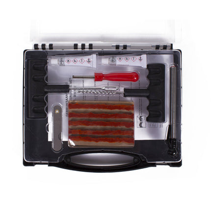 28-delige Autoband Reparatieset: Inclusief 20 Proppen & Drukmeter