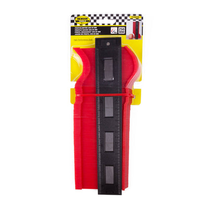 Profielmeter 250-45 mm, magnetisch, ideaal voor complexe vormen kopiëren.