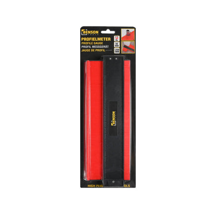 Profielmeter 250-45 mm, magnetisch, ideaal voor complexe vormen kopiëren.