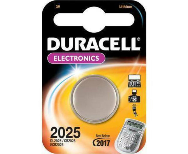 Duracell DL 2025 3V Batterij 2-Pack voor Horloges & Autosleutels
