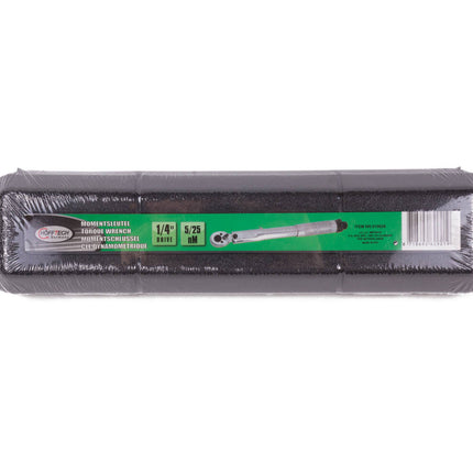 Momentsleutel 1/4" 5-25 Nm voor precisiewerk in smalle ruimtes
