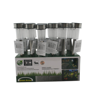 Solar Tuinlamp 31 cm RVS: Stijlvolle padverlichting zonder kabels