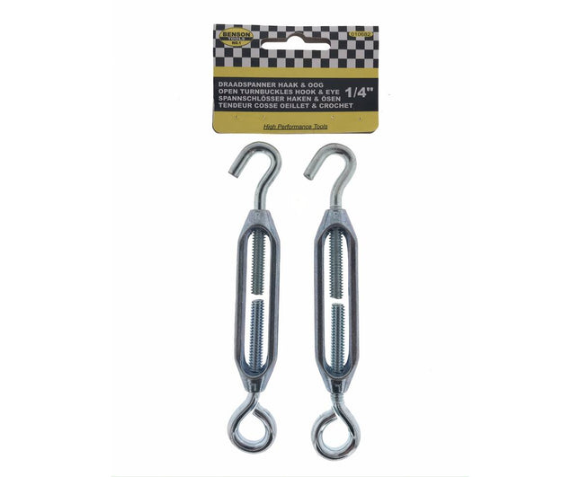 Draadspanner 1/4" 2st, ideaal voor tuin- en bouwprojecten.