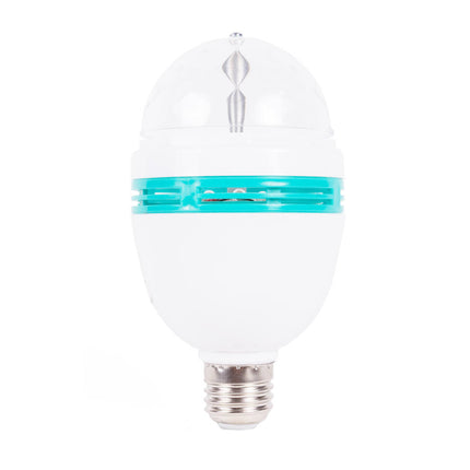 Roterende LED Discolamp E27, 3W, 360° Rood/Groen/Blauw Feestverlichting