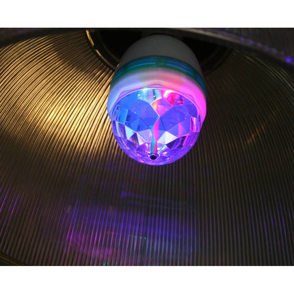 Roterende LED Discolamp E27, 3W, 360° Rood/Groen/Blauw Feestverlichting