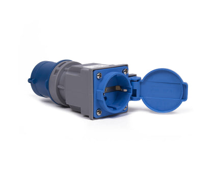 CEE Stekker IP44 16A 230V 2P+E, voor binnen/buiten gebruik.
